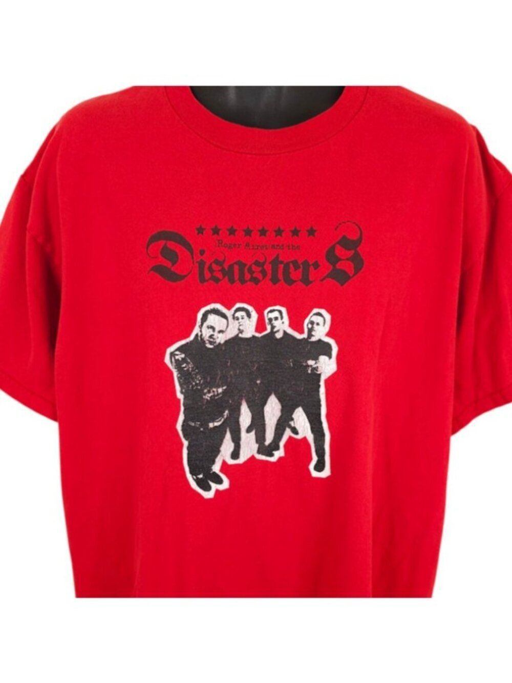 Vintage Roger Miret & The Disasters T Shirt Mens Size XL Red Y2K Hellcat Records